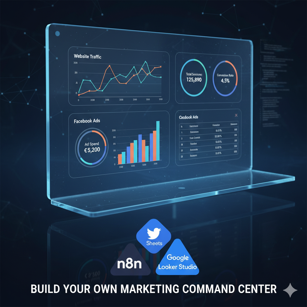 Bouw je eigen marketing dashboard met n8n en Google Sheets/Looker Studio