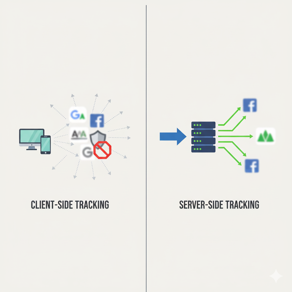 Server-side tracking vs. client-side tracking: een verdiepende vergelijking